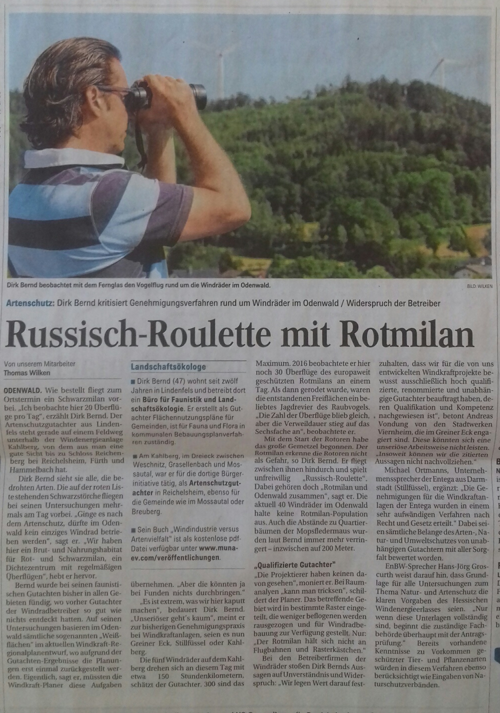 Mannheimer Morgen Russisch Roulette mit Rotmilan 29072019