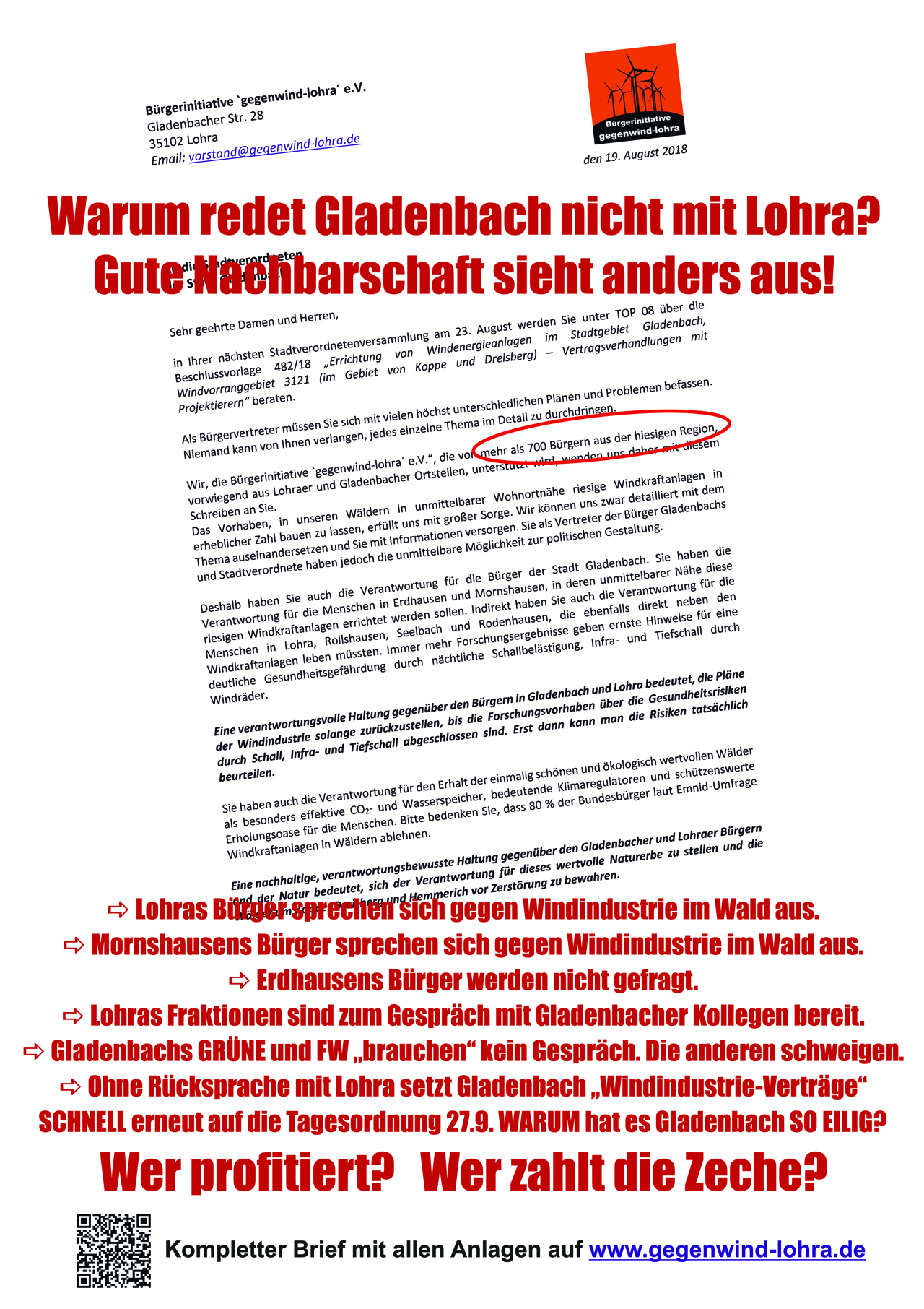 Plakat Gladenbach 22.09.2018