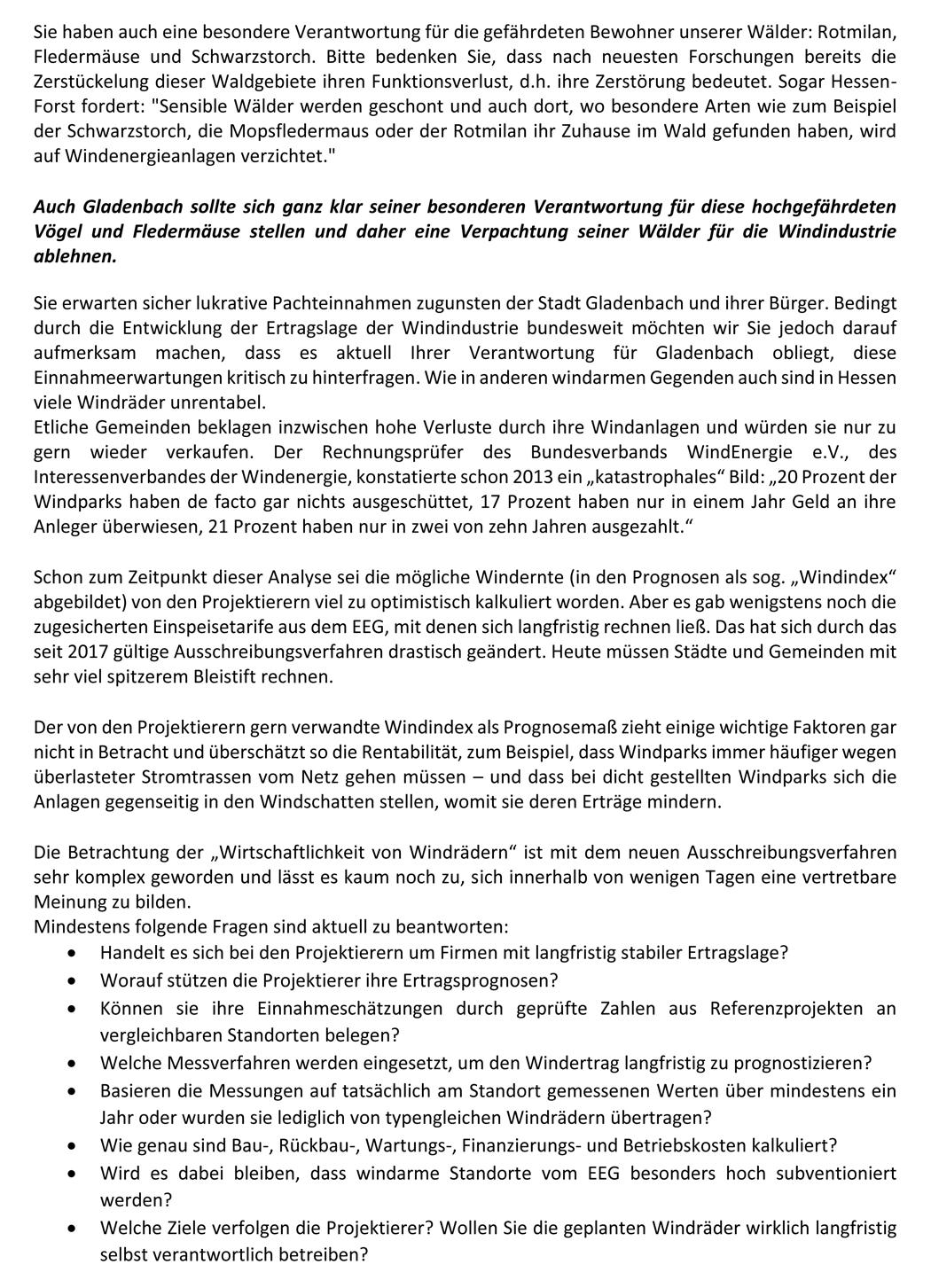 Brief BI an Stadtverordnete Gladenbach 19.08.2018 Seite 2 beschnitten