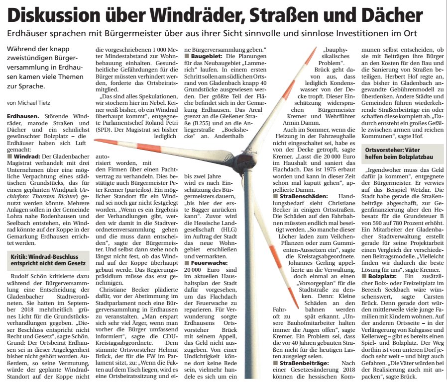 OP Diskussion ueber Windraeder Strassen Daecher 27022019