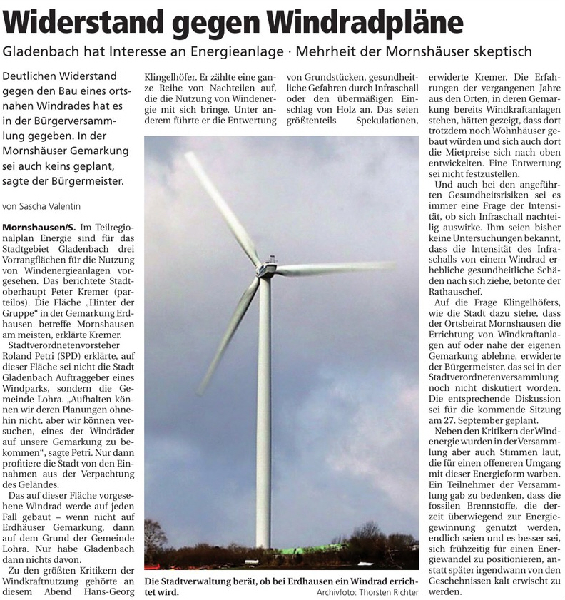 OP Widerstand gegen Windradplne 22.09.2018