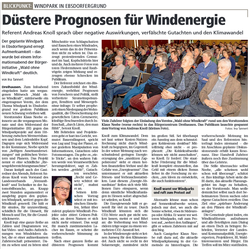 OP Duestere Prognosen fuer Windenergie 03.02.2018